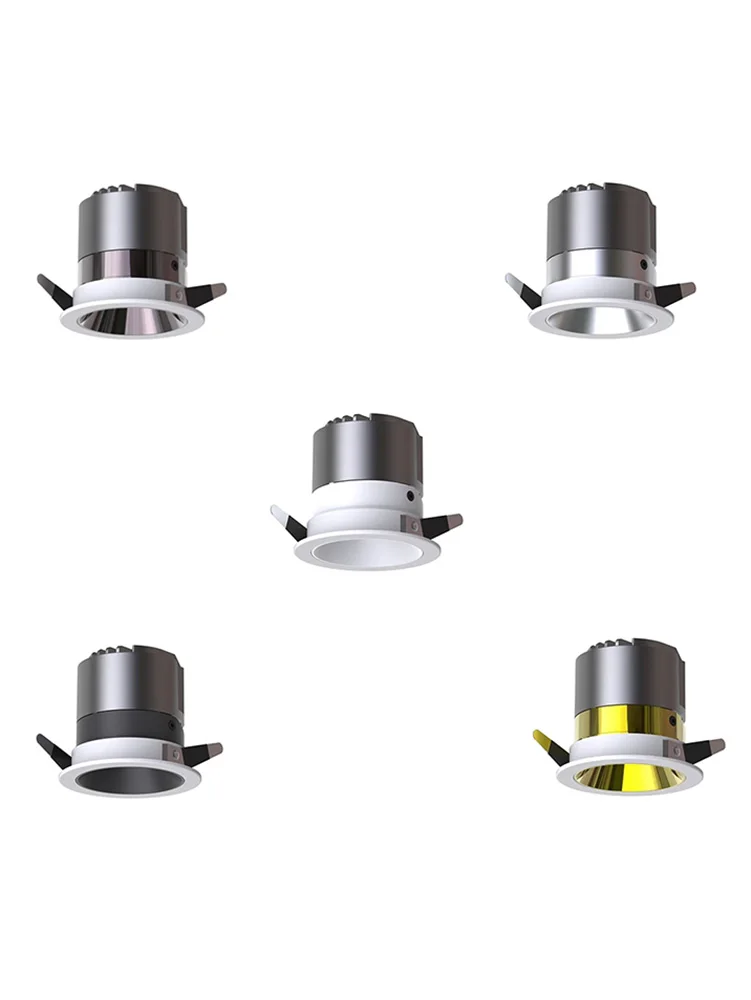 

Recessed Round Anti-glare LED COB Spotlights 38° Dimmable 10W 12W 15W 20W 24W Ceiling Downlights Spot Mall Office Lighting