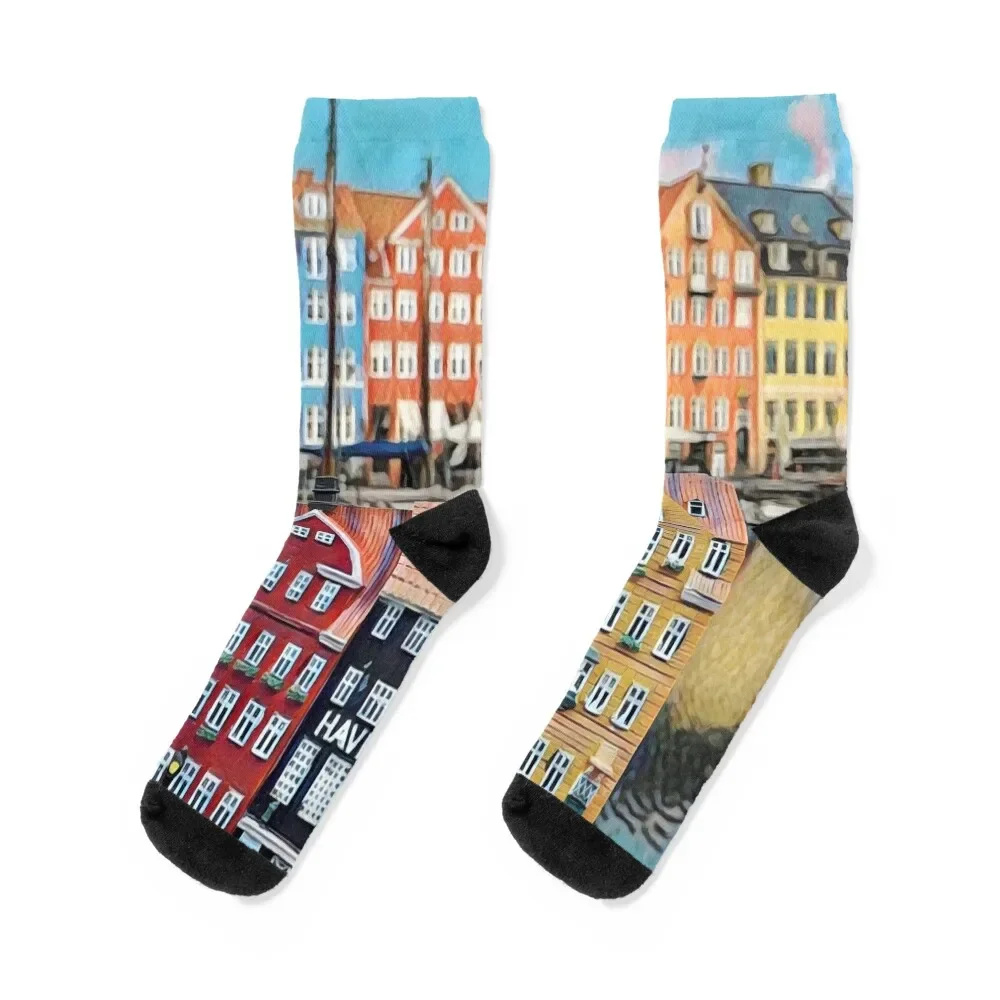 Copenhagen Socks anti slip football christmass gift funny sock cool Luxury Woman Socks Men's