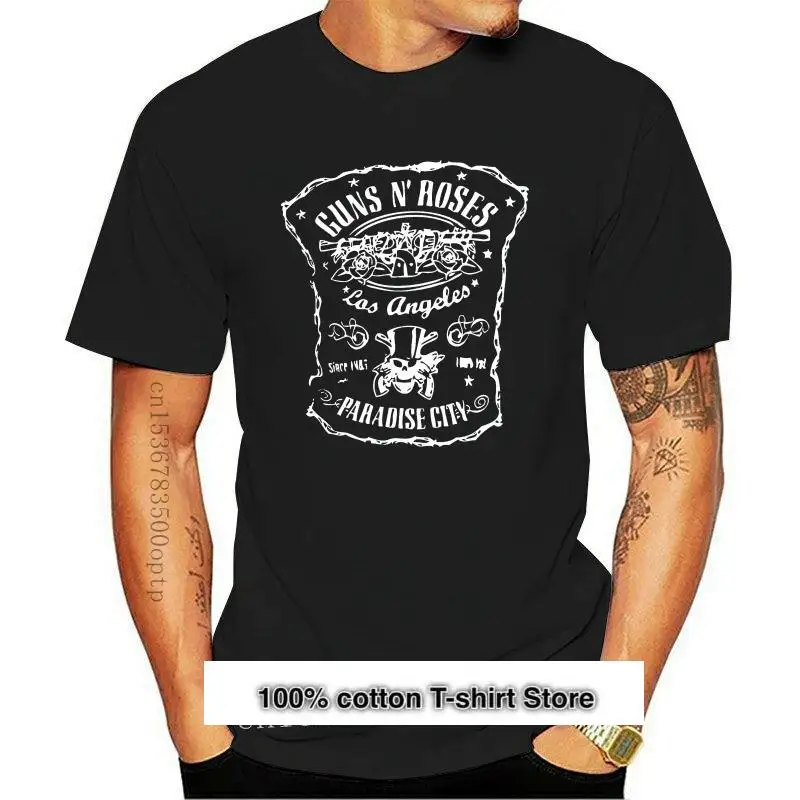 Nuevo Guns N 'Roses Paradise City camiseta (carbón) amplificado (1)