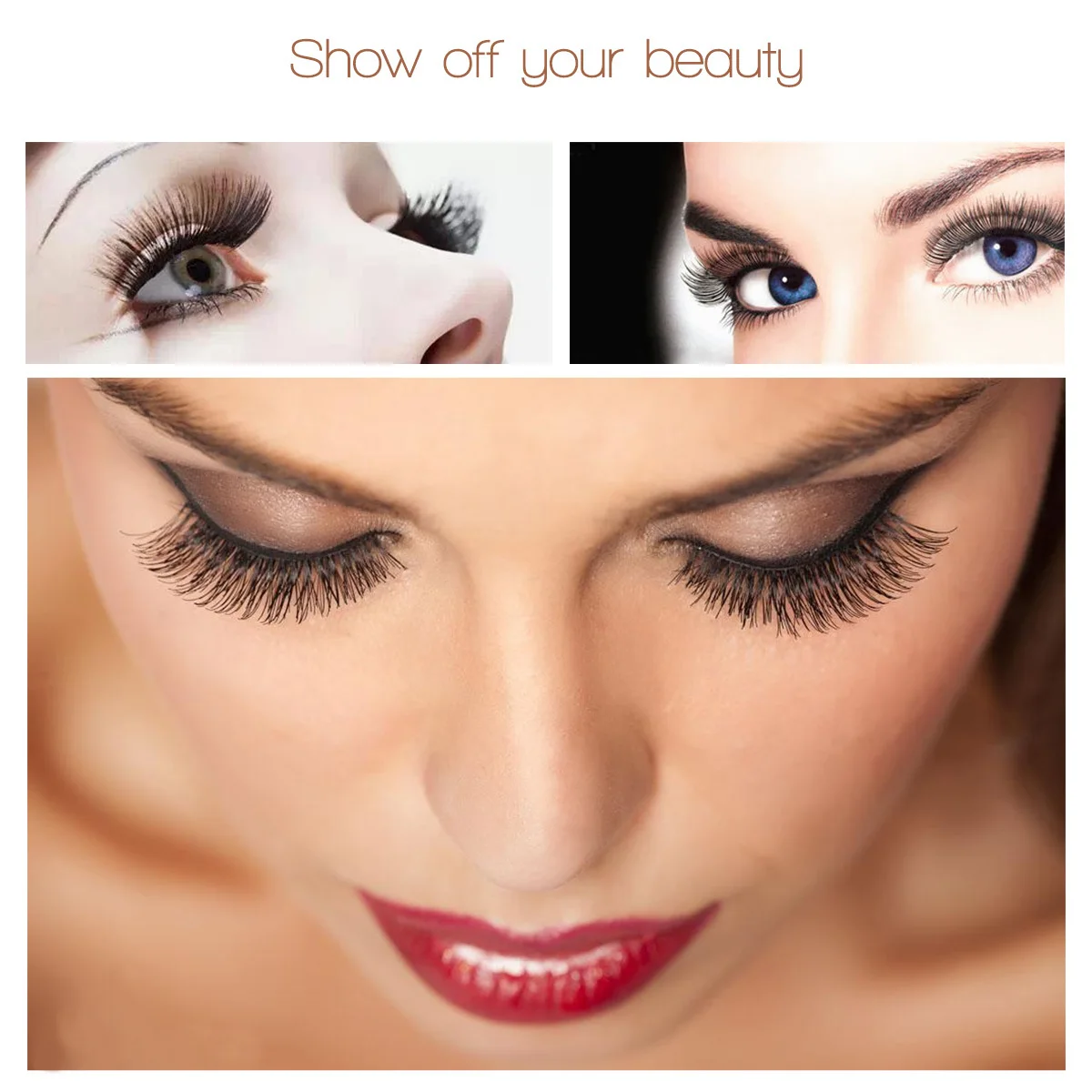 80Pairs Fake Eyelashes Natural Long Thick Lashes 8 Styles Easy Wear Removable Eye Makeup Party False Eyelash Fake Eyelash