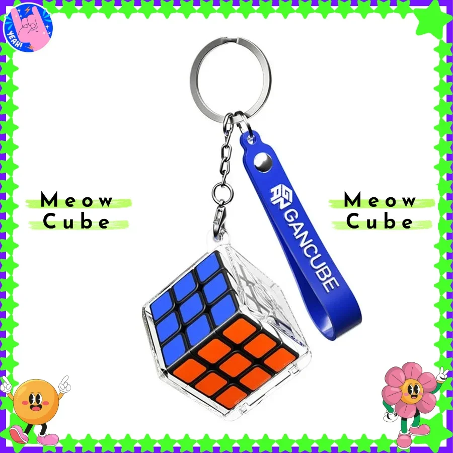 

[MeowCube] GAN328 Keychain Cube 3x3 Hands-on Puzzle Magic Cube Speed Cubes Gans Cubes GAN328 Mini Cube Magico Profissional Toys