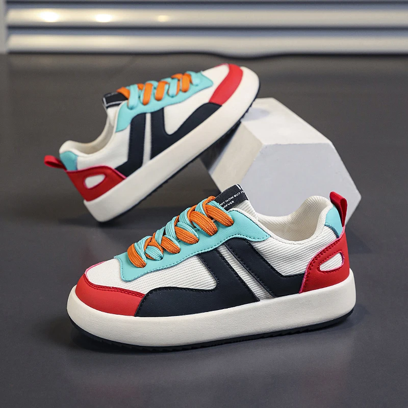 

Hot Sale Fashion Sneakers Kids Comfortable Breathable Skateboard Shoes For Boys Low Cut Platform Skate Shoes Girls Toddler Shoes