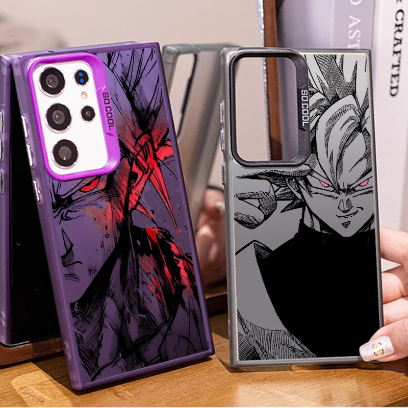 

Anime Dragon Balls Saiyan For Samsung A71 A52 A53 A51 A34 A33 A32 A21S A23 A15 A12 A13 A05 5G Colorful Silver Back Phone Case