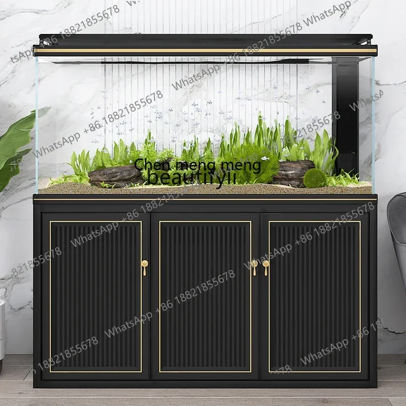 

X Ultra-white glass fish tank living room medium-sized intelligent ecological bottom filter goldfish fish aquarium