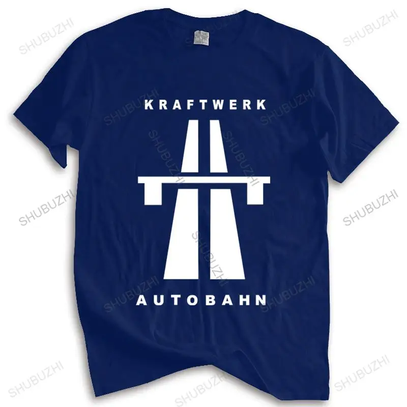 Hot sale men brand t shirt summer cotton tshirt Autobahn - Kraftwerk Mens Music T-Shirt Autobarn drop shipping