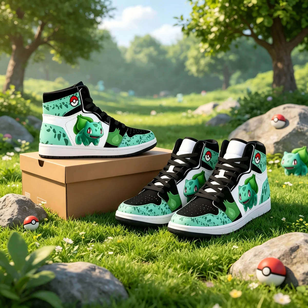 baskets-montantes-bulbasaur-pokemon-pour-hommes-et-femmes-en-cuir-imprime-anime-chaussures-de-basketball-pocket-monster-tortue-herbacee-personnalisees-unisexe