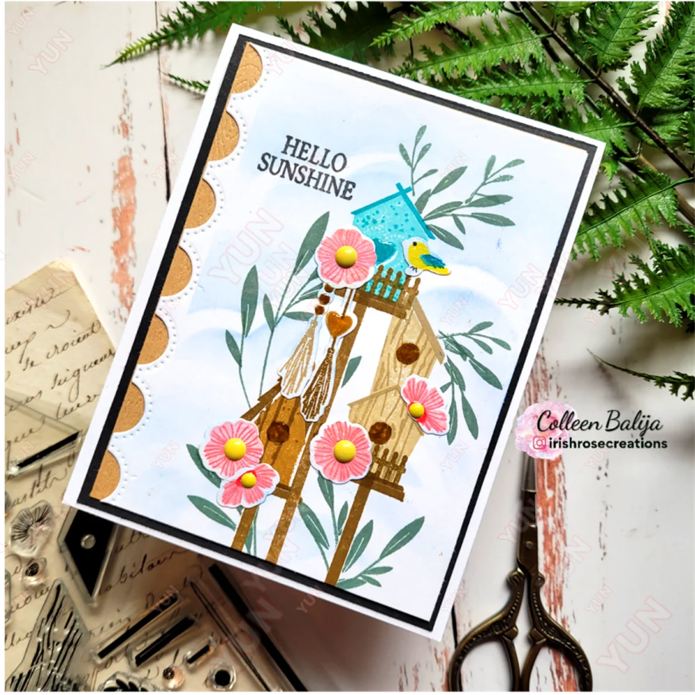 May Baby Bird's Nest Geranium Metal Cutting Die Stamped Stamping Board Scrapbooking Diary Decoration Stencil DIY Greeting Card