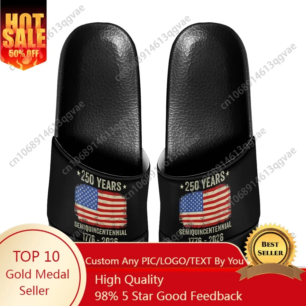 America 250 Anniversary Slippers Home Water Shoes Men Women Teenagers Beach Pool Sandals Custom Summer Slipper