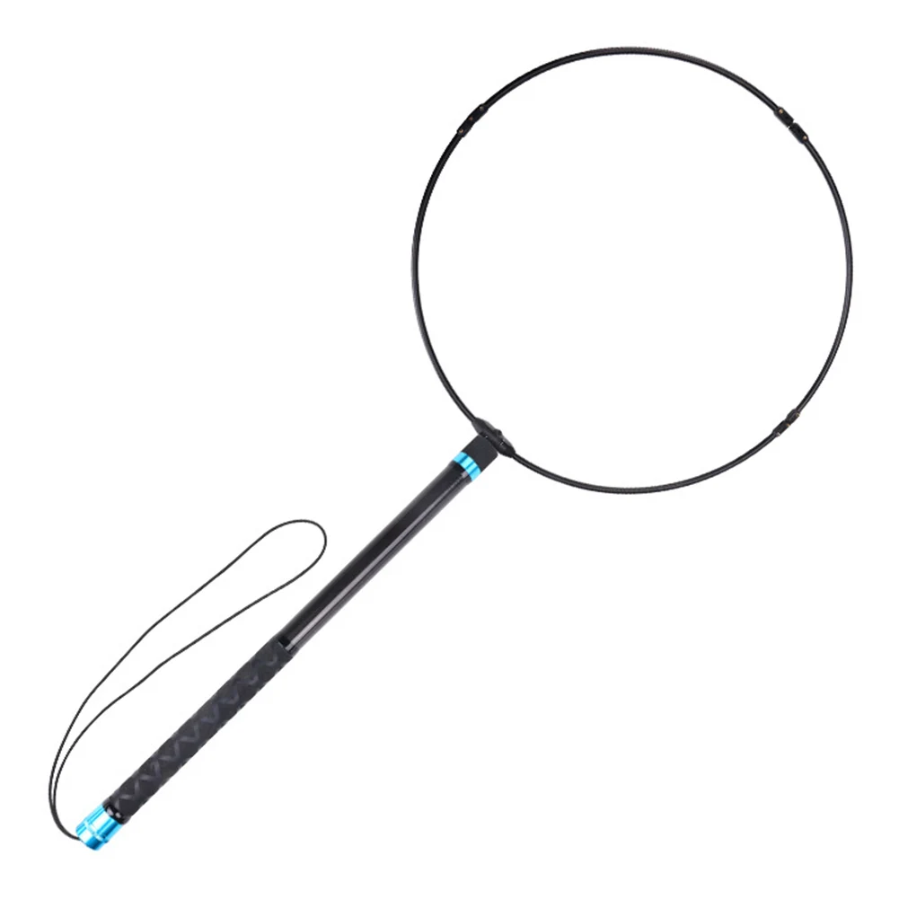 

Aluminum Alloy Fishing Equipment Lightweight Rod Folding Fishing Handle Approx Diameter 35-45CM Telescoping Fishing Rod