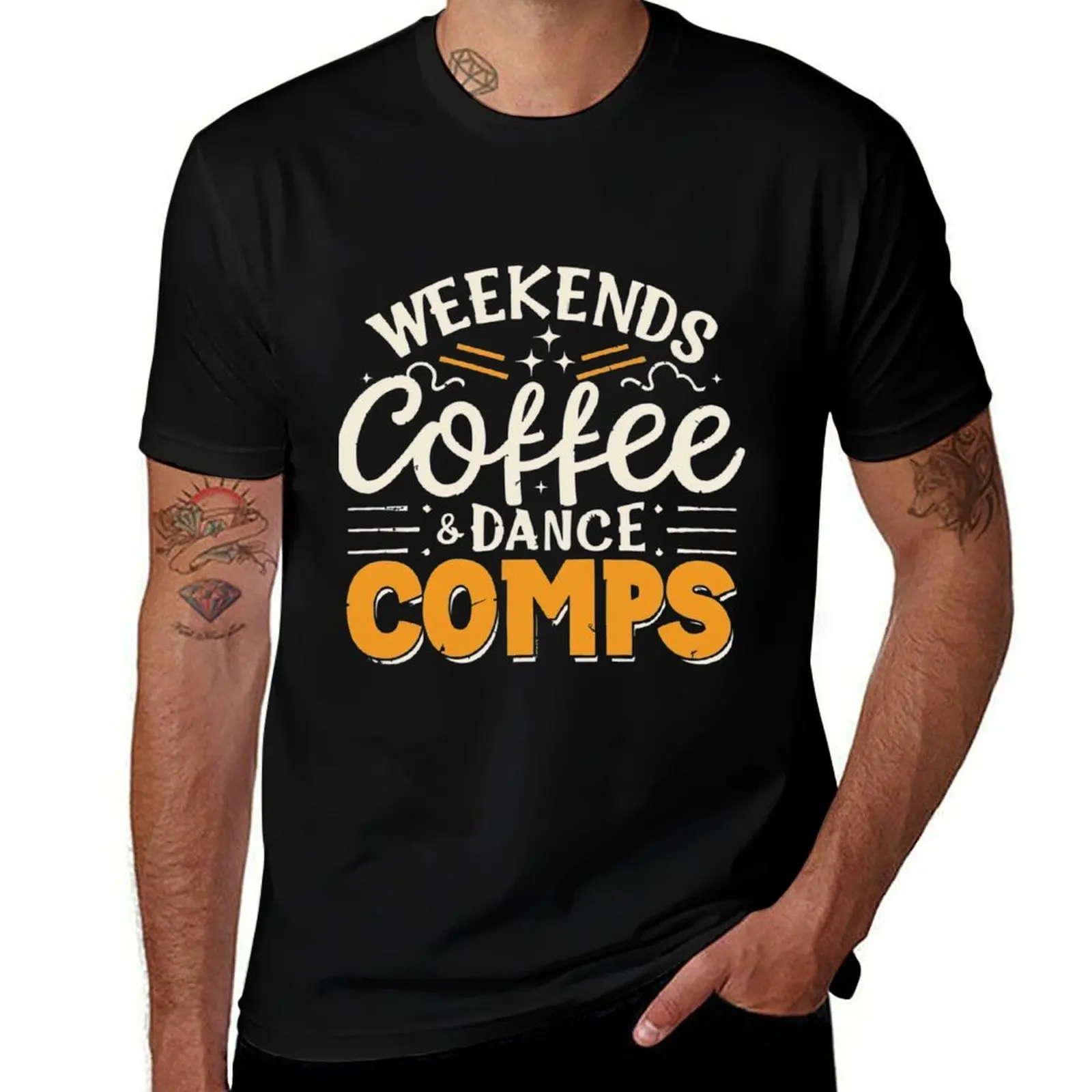 Weekends Coffee And Dance Comps T-Shirt Independence Day Short Sleeve T-Shirt