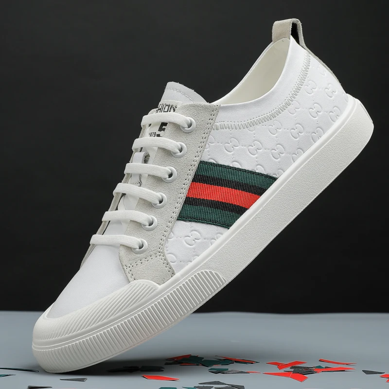 

Autumn 2025 Men's White Chunky Sneakers - Breathable Minimalist Design, Student-Friendly & Instagram Popular