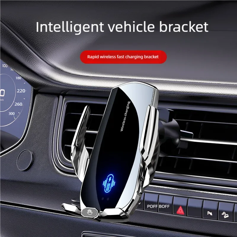 

Car mobile phone wireless charging stand Car outlet magnetic charging navigation support