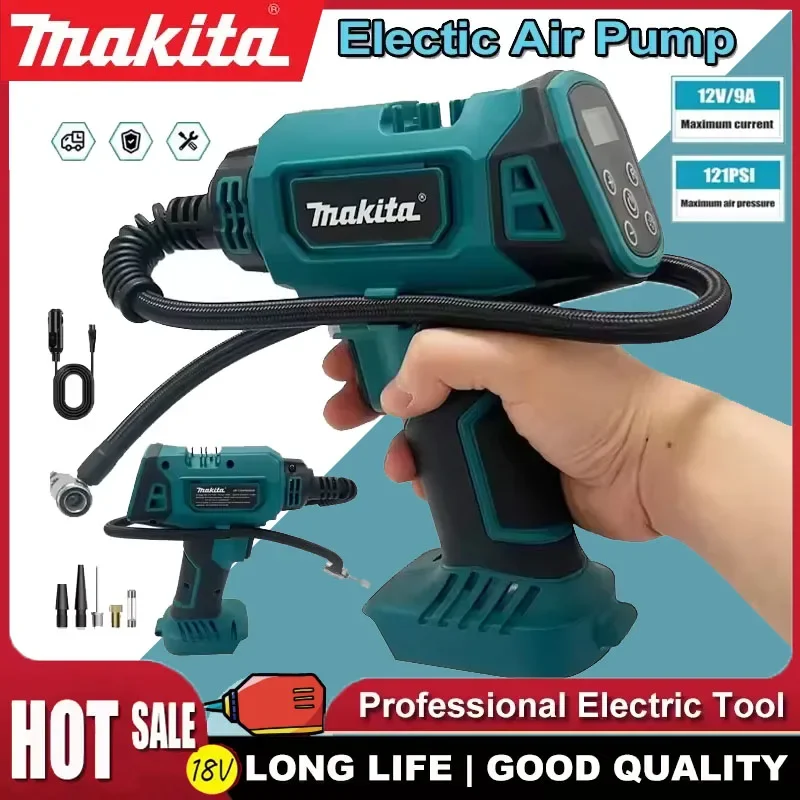 

Makita Cordless Electric Air Pump Rechargeable Automatic Car Tire Inflator Portable Home Power Tools For 18V Battery