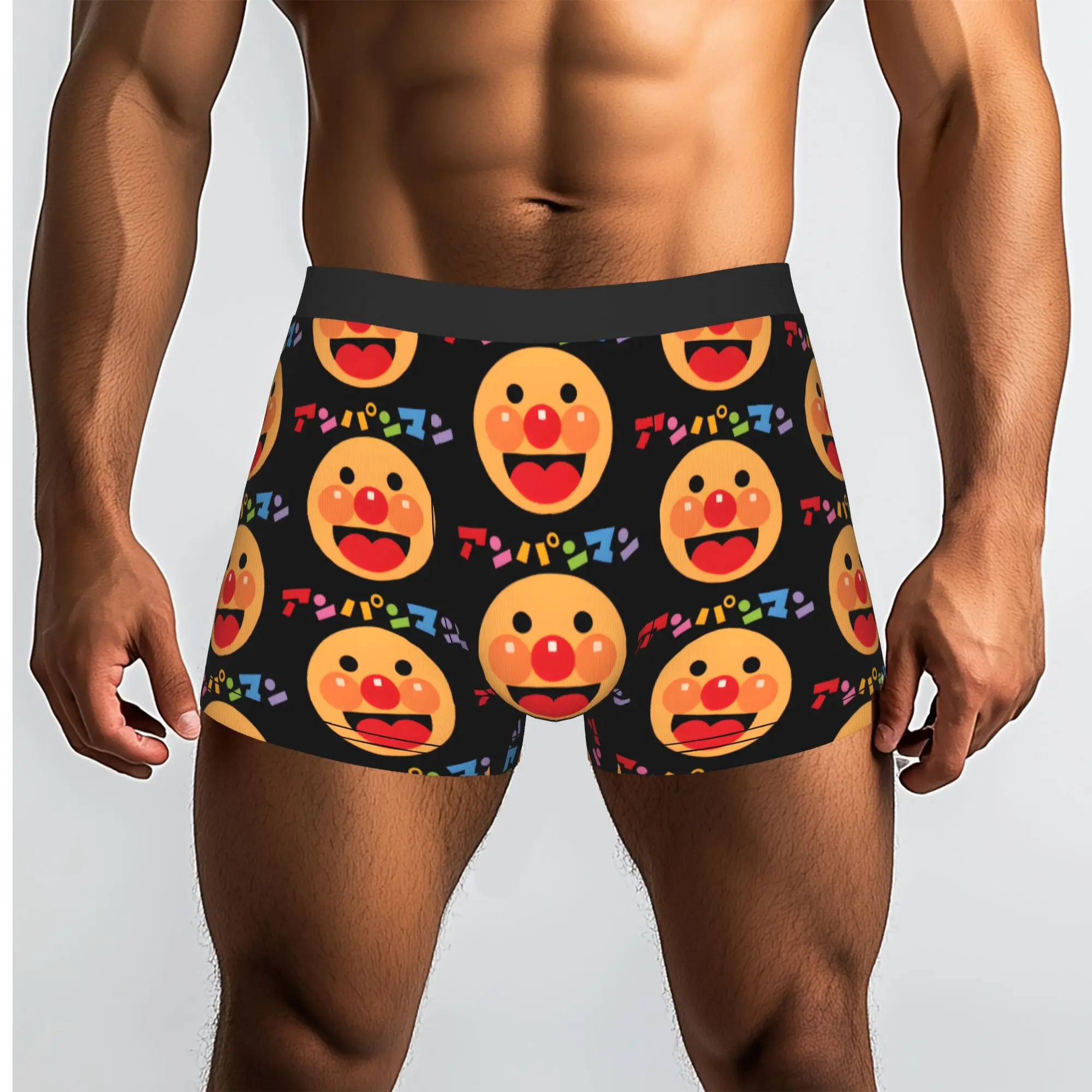Anime Superhero anyway japan Bandai Anpanman Underpants Homme Panties Male Underwear Ventilate Shorts Boxer Briefs