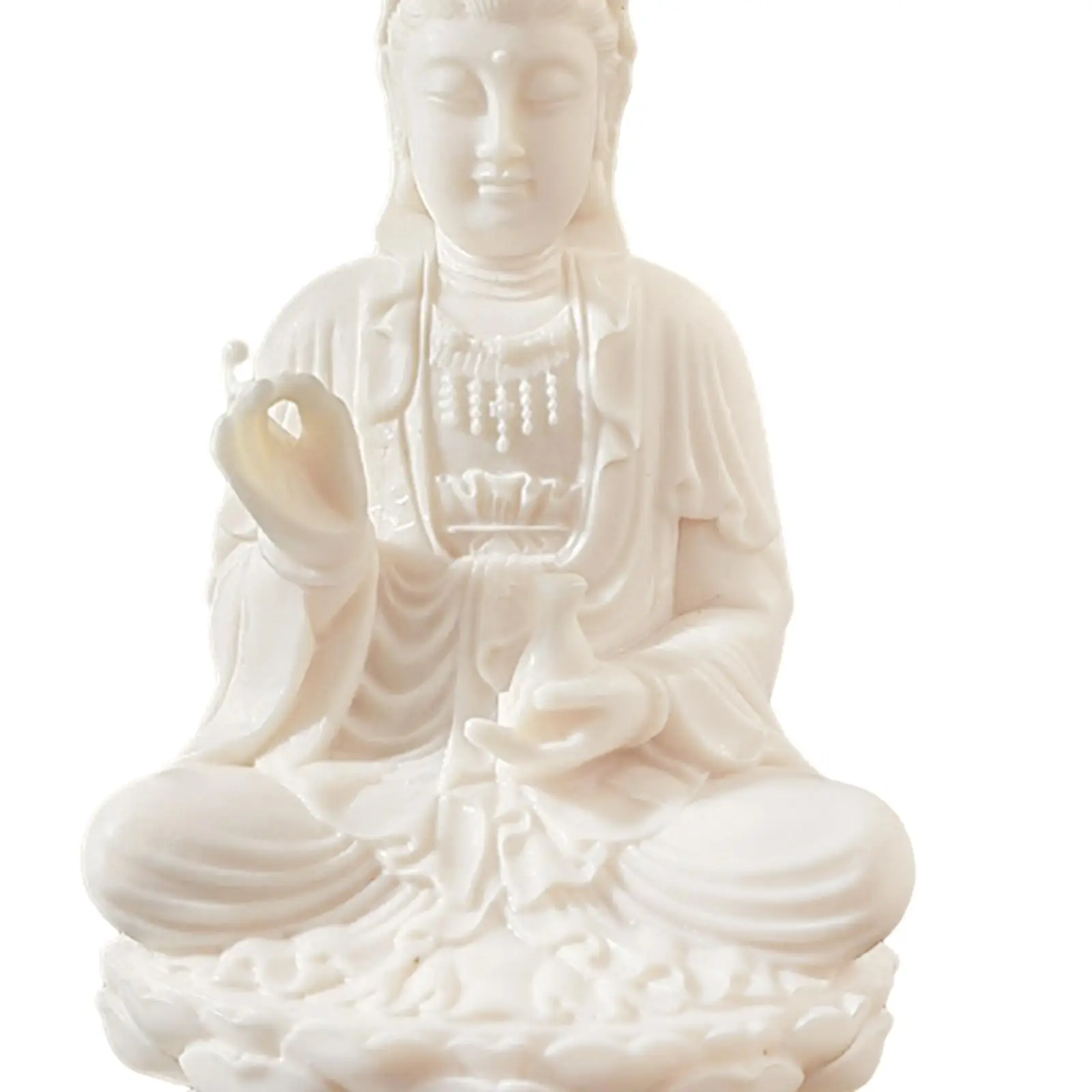 Bodhisattva Figurine Guanyin Statue Decor Feng Shui Sculpture Avalokitesvara Ornament for Desk Presents Supplies Birthday Men