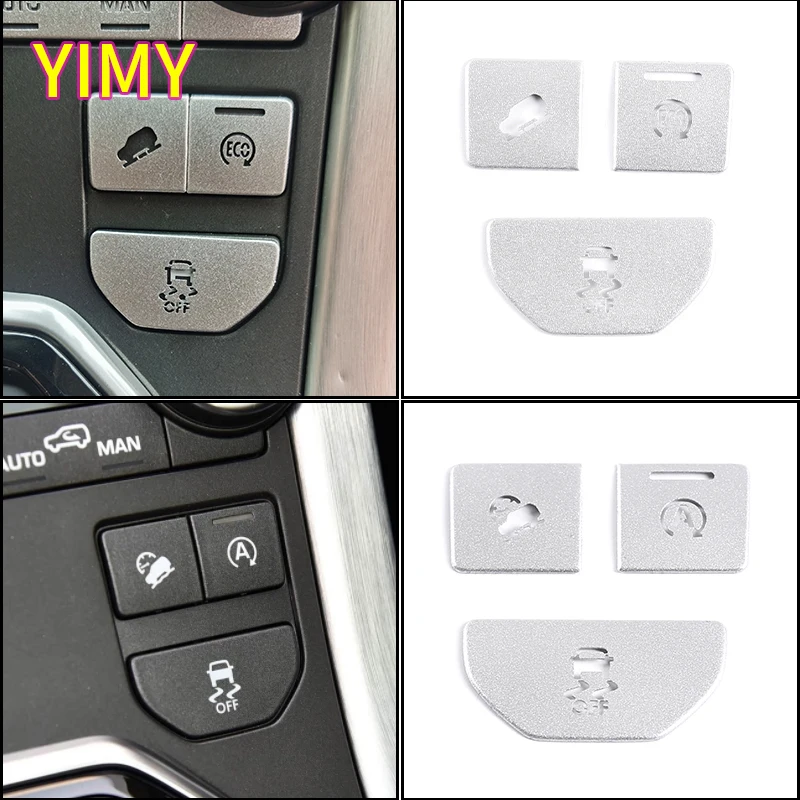 

Alloy Silver Car Start and Stop Button Decoration Stickers Suitable for Land Rover Range Rover Evoque L538 2014-2019