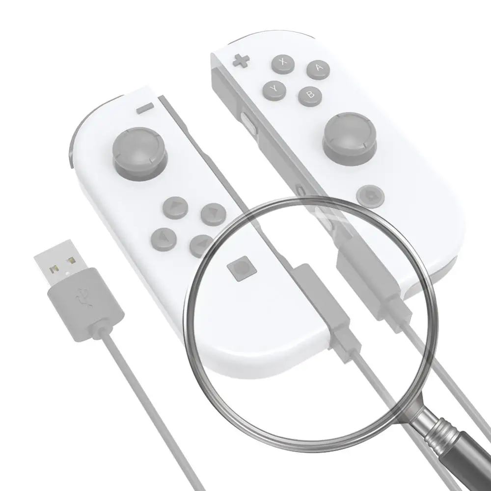 

Кабель USB для зарядки контроллера Joycon, 2,5 м, портативный зарядный кабель, дорожные зарядные кабели для зарядного устройства контроллера Switch