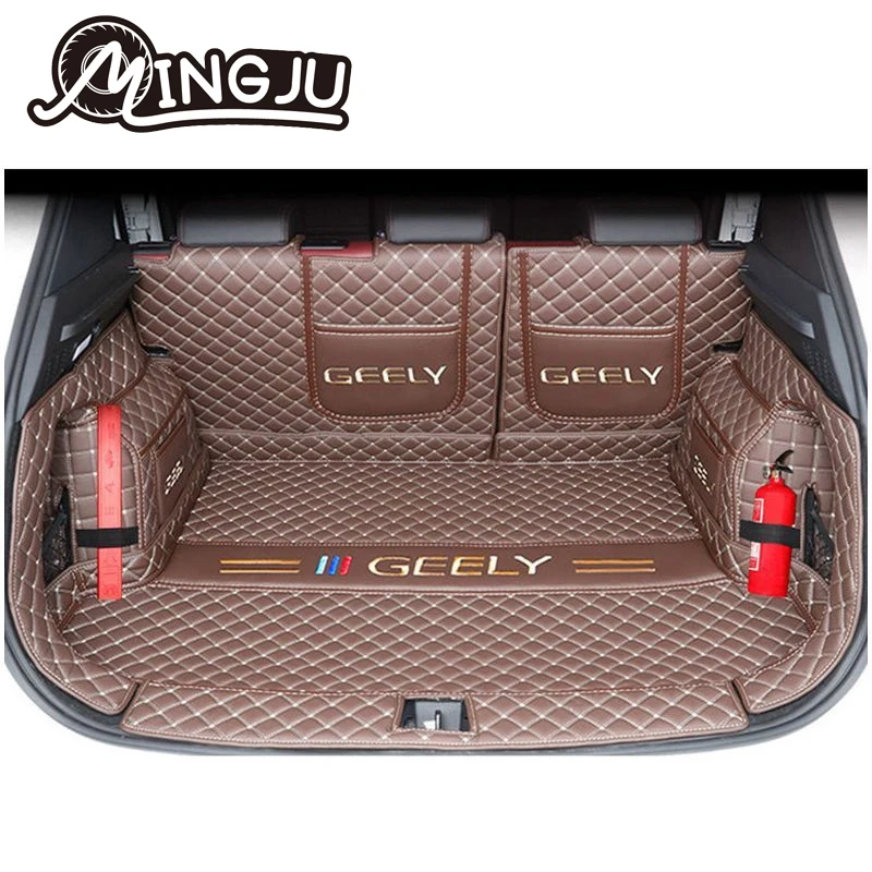 For Geely coolray 2023 2024 2025 Car Boot Mat Rear Trunk Liner Cargo Leather Floor Carpet Tray Protector Accessories