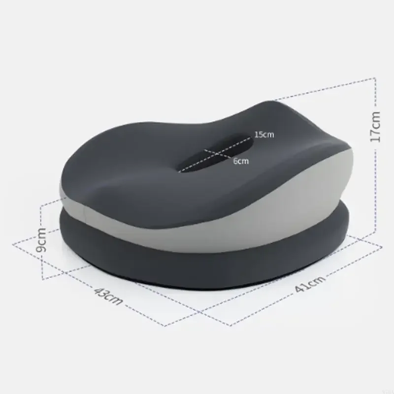 Orthopedic Cushion With Double Layers Memory Foam and Hollow Designs for Office Chair Home Back Support Y5GB