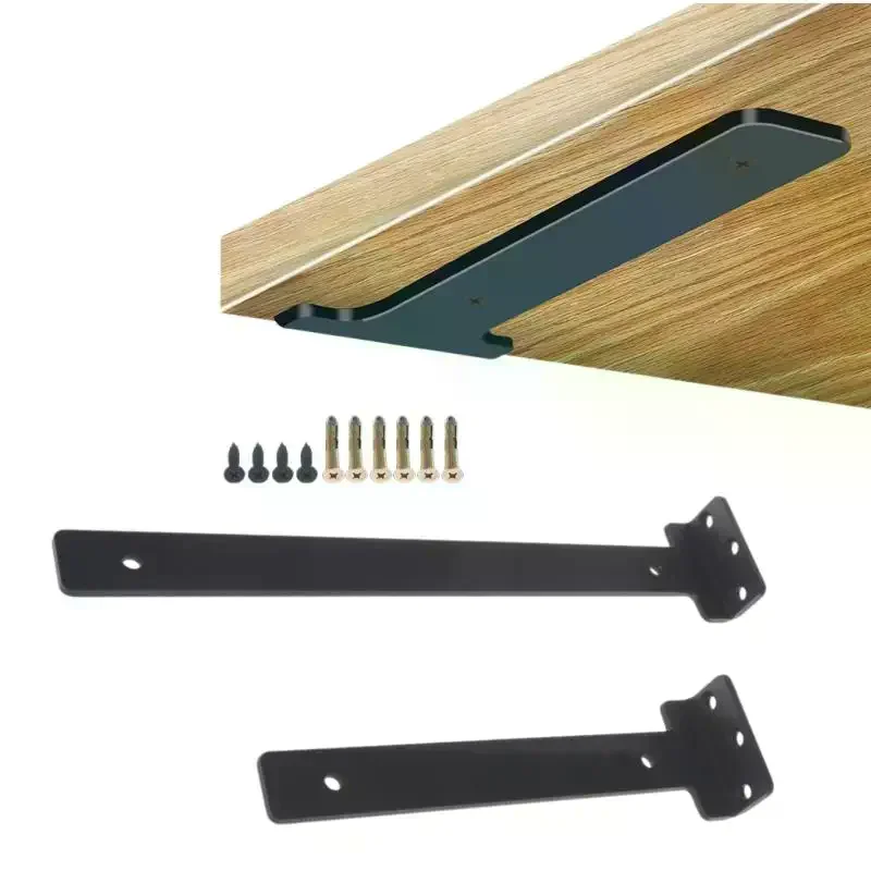 1Set 100mm-300mm L-shape Partition Support Brackets Shelf Brackets Industrial Metal Bracket Wall Mount Fixed Rack With Screw