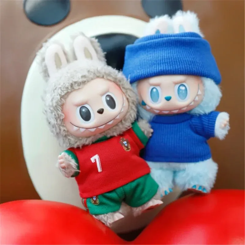 15 17cm para muñeca Lbubu, equipo de fútbol y baloncesto, ropa, camiseta, pantalones cortos, talla 10 30, conjunto de Ropa, accesorios