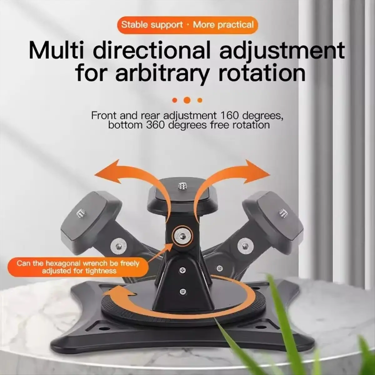 SCLS Desk Projector Stand Holder 360 Degree Rotating Bracket Projector Ceiling Mount Bracket Multifuctional Stand