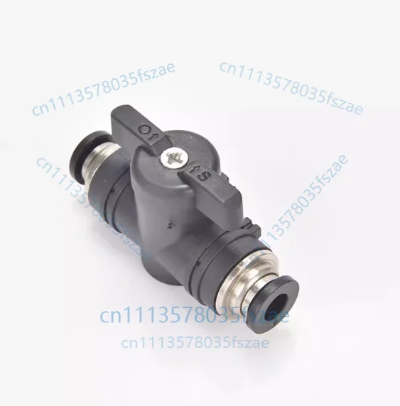 Accessories 1 pcs pneumatic quick plug pu air pipe joint hand valve buc4/6/8/10/12mm