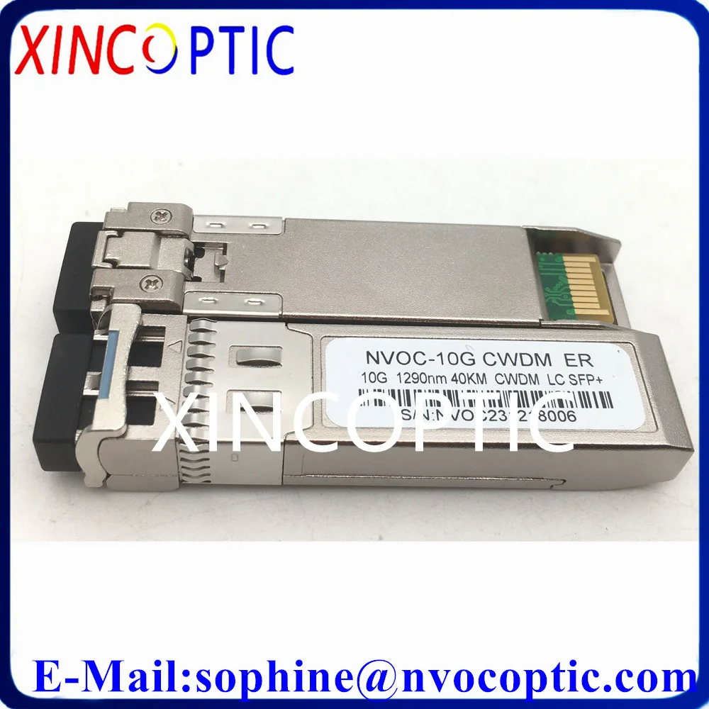 10GBASE-ER Duplex LC 10G 1490nm 40KMER CWDM SFP+ ,10G 1470~1570nm EML DOM Single Mode Duplex LC SMF Fiber Optical For Switch