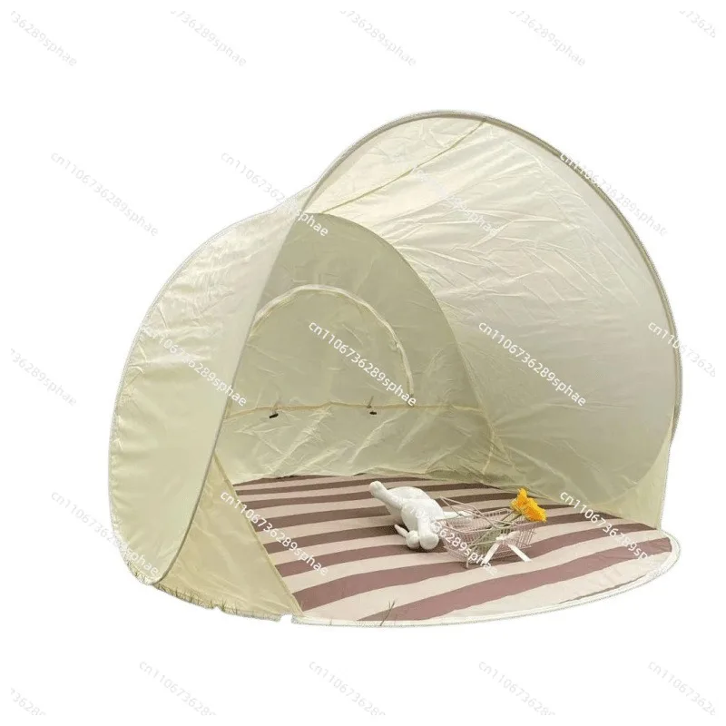 Beach mat for outdoor camping, no need to set up a tent, children's picnic mat, automatic parent-child quick-start tent