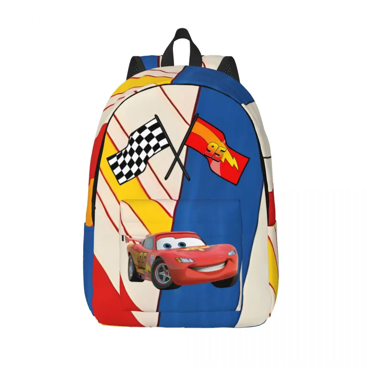 

Outdoor Lightning Mcqueen Sticker Retro Washable New lightning mcqueen Kindergarten Bag Grils Bookbag Back To School Gift