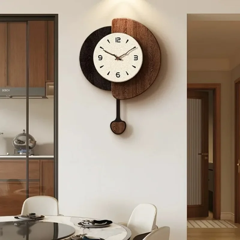Sandstone Particles Wall Clock Living Room Creative 3 Layer Three-dimensional Wall Clocks Luxury Aesthetic Clock Home Decoration