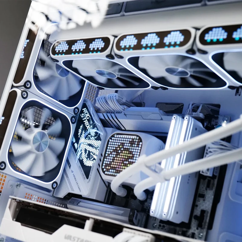 Xingcanmagic Cube360 Water Cooled Argb Dot Matrix Screen Integrated Cpu Aluminum Water Cooled Heat Sink Desktop Host Accessories