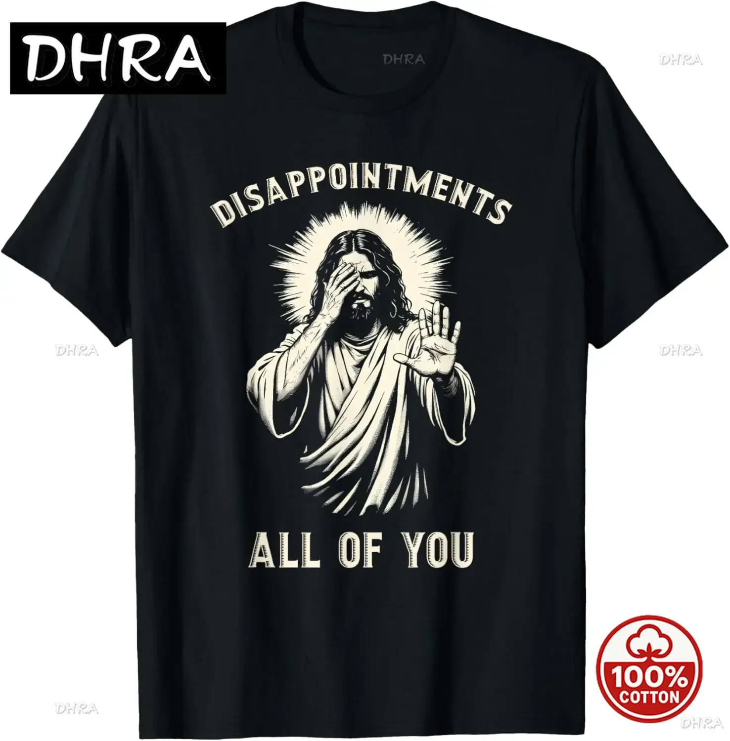 

2025 Summer Fashion Funny Jesus Christian Faith Custom Printed Graphic T Shirts Mens T Shirt Streetwear