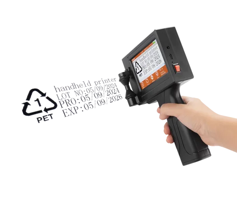 YS300 12,7 mm lingue inglesi codice data numero logo data di scadenza etichetta cartone di plastica stampante a getto d'inchiostro termica portatile a getto manuale
