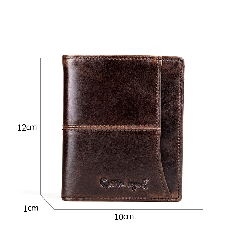 Cobler Legend Wallets for Men Genuine Leather Card Holder Fashion Retro Brand Bag