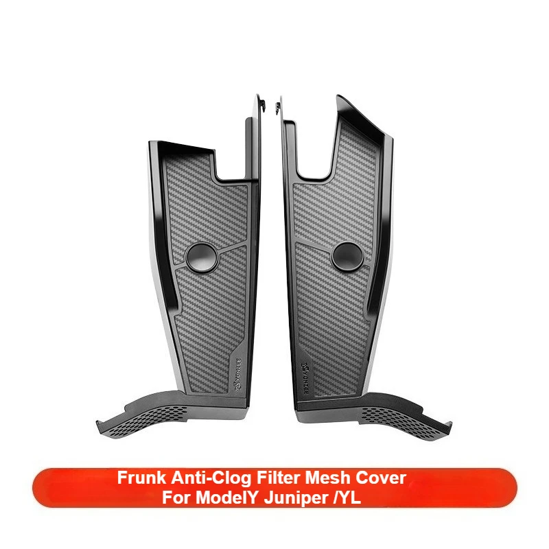 For Tesla Model Y Juniper /YL Front Cabin Full Enclosure Water Drainage Channel Frunk Water Channel Leaf Blocking Drain Gutter