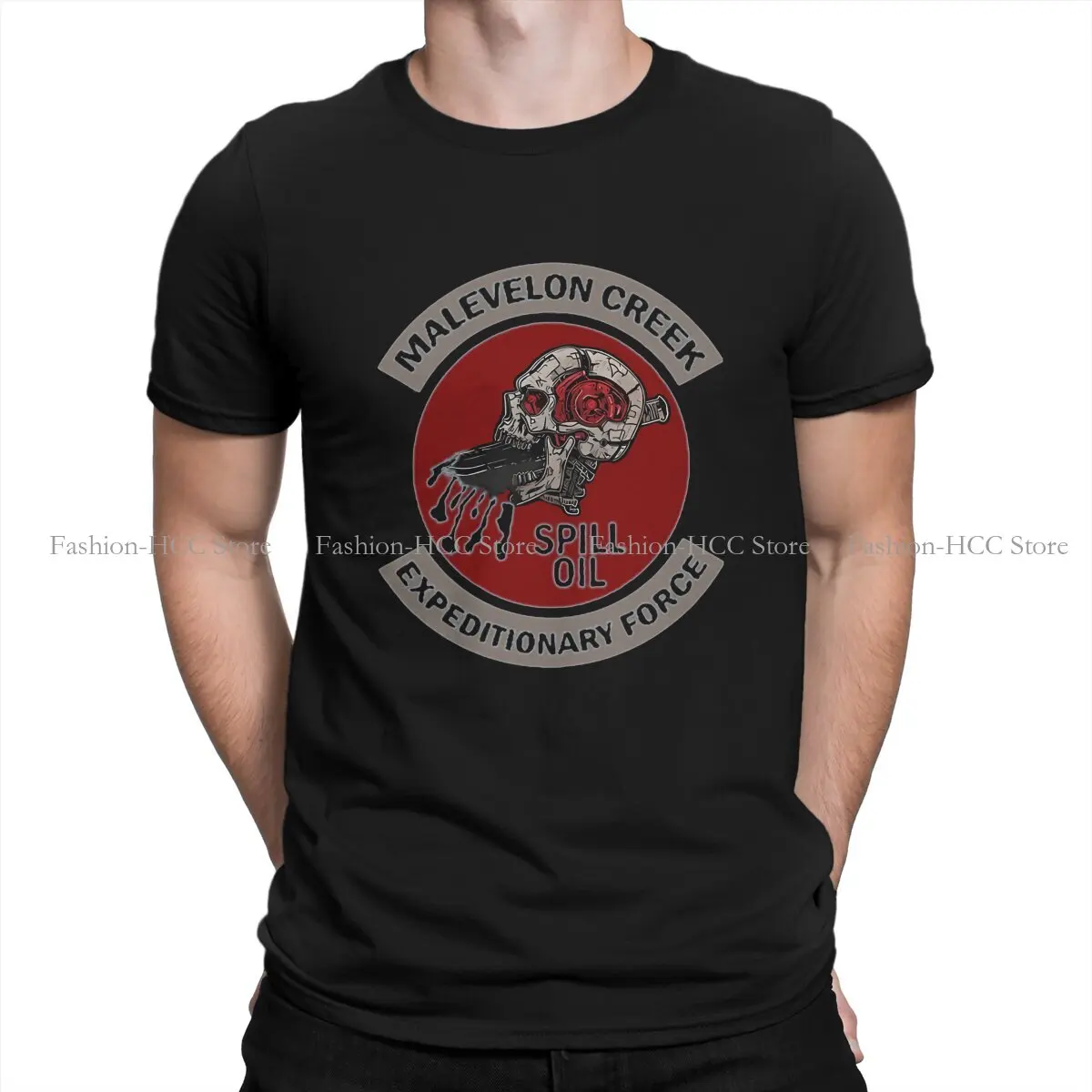 Helldivers Game Malevelon Creek Patch T Shirt Polyester Goth Men Tees Summer Clothing Harajuku Crewneck TShirt