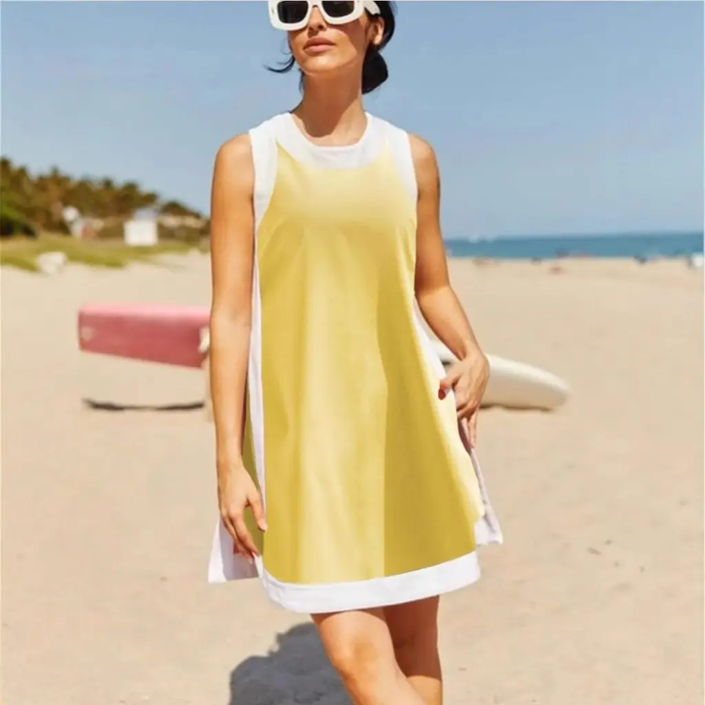 

Women's Casual Two-Piece Set Sleeveless Top with Flap Pocket Pants Shorts Suit European American Style for Women