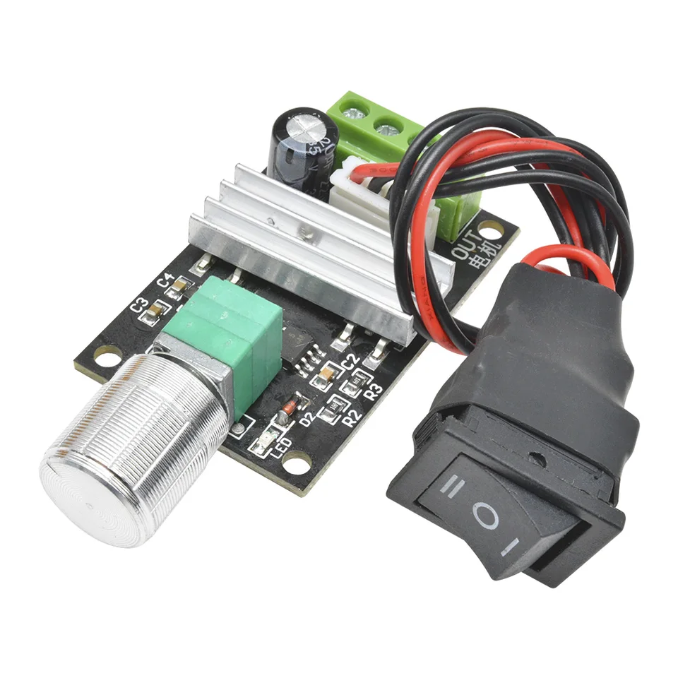 BOJACK Mini Contrôleur de Vitesse de Moteur à Courant Continu PWM Petit Dimmer Led 5A 90W 3v 6v