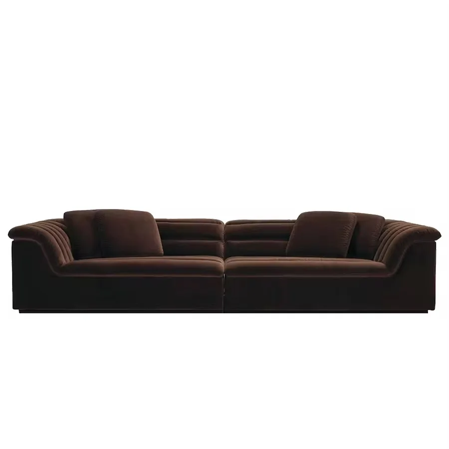 Modern combination module sofa velvet upholstered luxury hotel lobby villa living room sofa