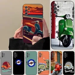 Marca V-Vespa Scooter custodia per telefono Funda per Samsung S23 S22 S21 S30 S20 S9 S10 S8 S7 S6 Pro Plus Edge Ultra Fe Silicone Coque