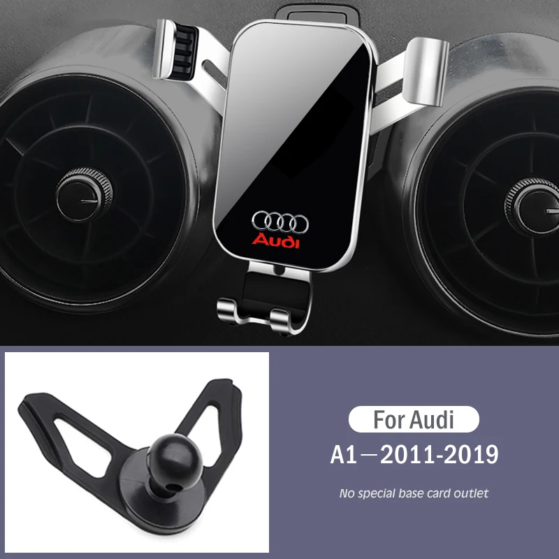 Car Gravity Phone Holder Car Air Outlet Mobile Phone Holder Car GPS Navigation Bracket For Audi A1 2011-2019 Auto Accessories