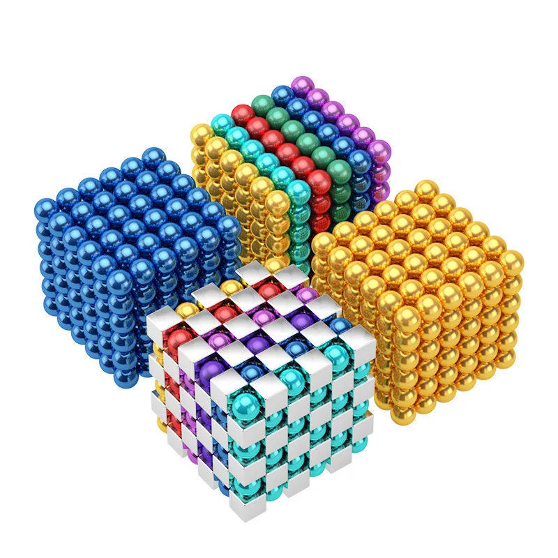 Juego magnético de diseñador de construcción de 5mm, bola de cuentas, construcción, magnetización de colores, efecto de tira creativa, herramientas de arte para manicura