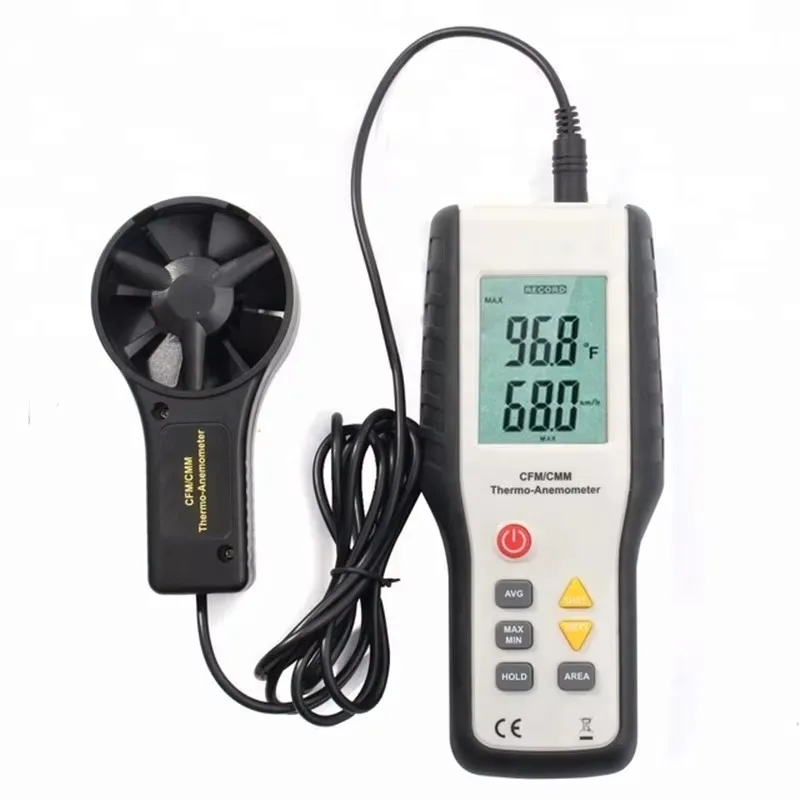 LCD Digital Anemometer Anemometer Measuring Wind Device Handheld Bag Hot Anemometer