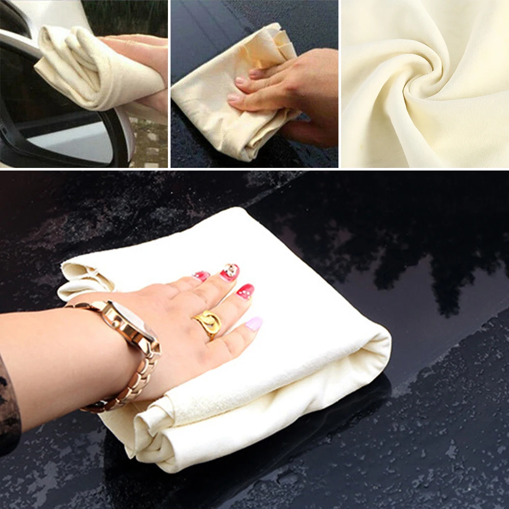 Car Washing Towels Super Absorbent Irregular Leather Cleaning Cloth Quick Dry Car Home Window Glass Drying Cleaning Cloth Towel