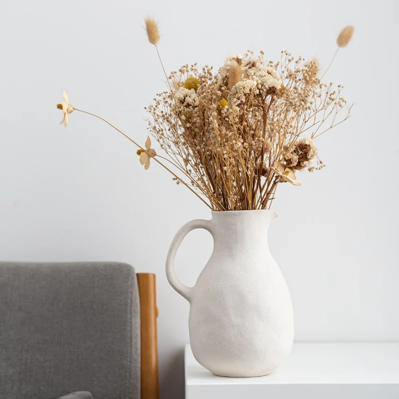 Ceramic Vase Home Decor Nordic Wedding Decoration Desktop Art Flower Vase for Decor Home Decoration Accessories Dropshipping