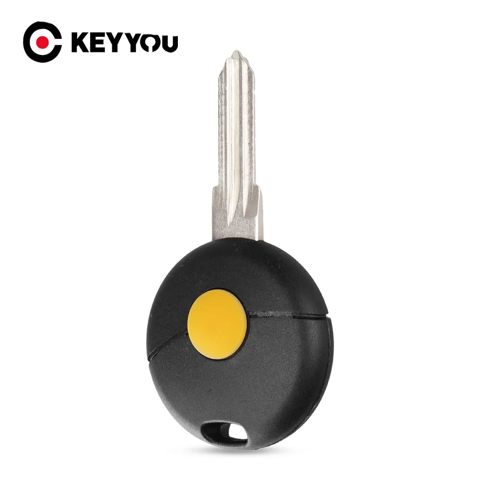 

KEYYOU 1 Button Remote Car Key Shell Cover Case Fob For Benz Mercedes Smart Fortwo 450 Cabrio City Cross Forfour W124 W202 W210