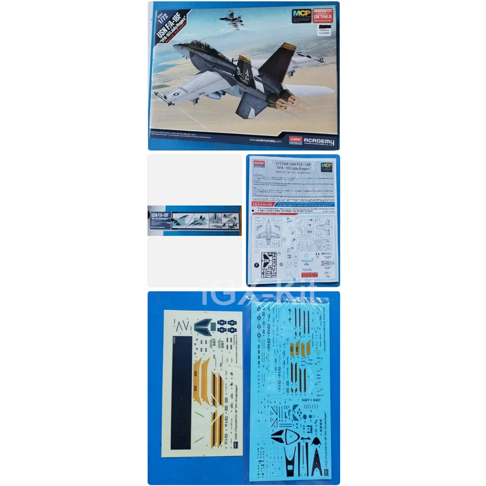 

Модель самолета-истребителя F-18 F/A-18F VFA-103 ВМС США, масштаб 1/72, набор для сборки, пластиковая модель, игрушка, хобби-конструктор, Academy 12535