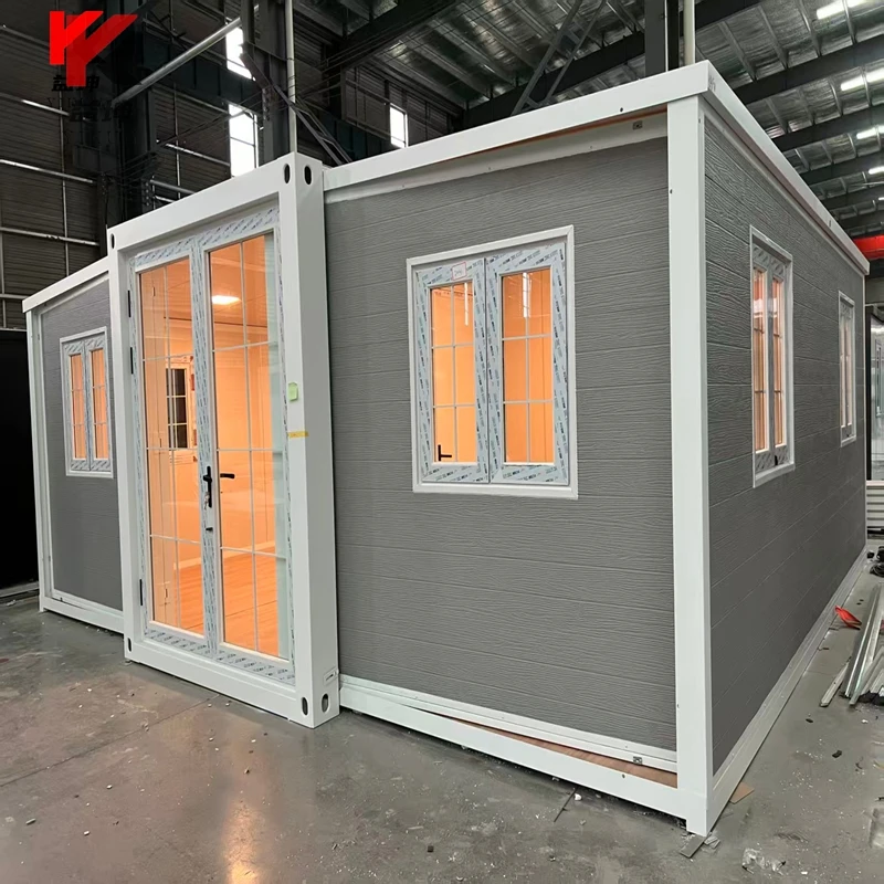 Custom 20Ft 40Ft Folding Container Prefabricated House Kitchen Villa Bathroom Prefab Granny Flat Portable Home