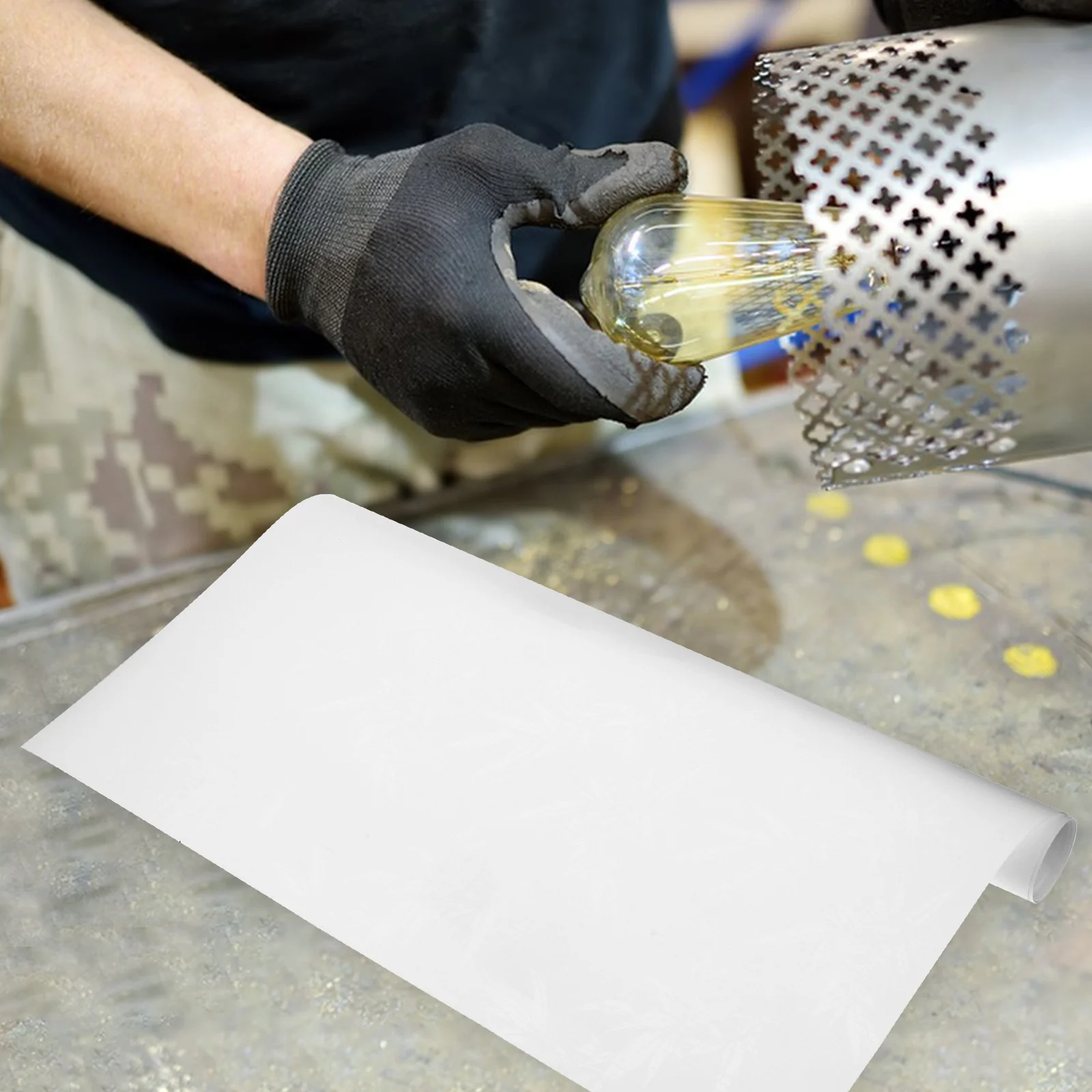 2 قطعة غطاء الضوء DIY المواد البلاستيكية فيلم ورقة لصياغة أغطية المصابيح مكافحة وهج جدار قلادة أضواء مخصص عاكس الضوء المشاريع #5